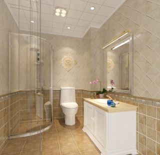 浴室瓷砖装修效果图2023 