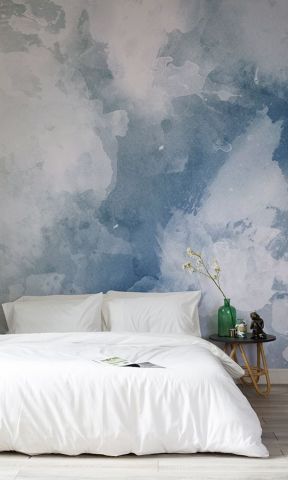 床头墙液态壁纸装修效果图 