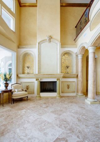 室内欧式罗马柱装修设计效果图片