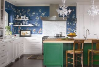 厨房液态壁纸颜色装修效果图 