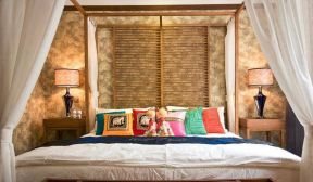 东南亚风格图片 10平米卧室装修效果图片