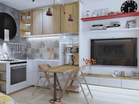厨房餐厅隔断效果图片 北欧风格家居设计