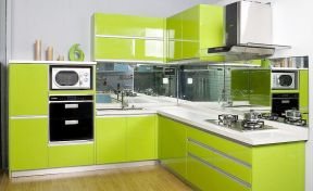 厨房不锈钢橱柜颜色效果图 