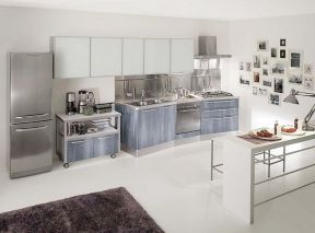 不锈钢橱柜效果图 欧式风格厨房