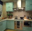 地中海风格厨房整体橱柜颜色装修效果图