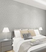 简单卧室硅藻泥背景墙效果图片 