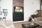 白色欧式客厅文化砖电视背景墙装修效果图
