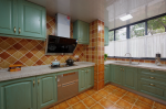 美式地中海风格家庭厨房装修效果图片