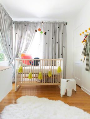 婴儿房装修效果图 浅黄色地板家装图