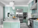 厨房橱柜颜色搭配设计图片大全2023