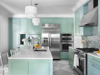 厨房橱柜颜色搭配设计图片大全2023