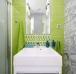 卫生间绿色瓷砖贴图装修设计图