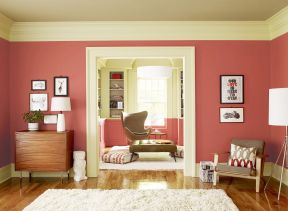欧式家装设计彩色墙面漆效果图 
