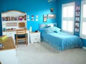 彩色墙面漆效果图 儿童卧室壁纸装修效果图