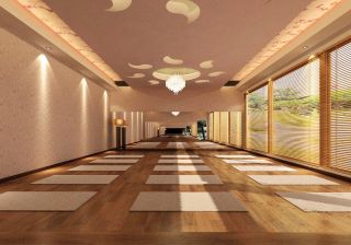 瑜伽馆室内设计装修效果图片2023