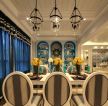家装地中海风格餐厅吊灯图片