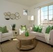 现代美式客厅沙发摆放装修效果图片欣赏