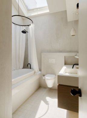 卫生间浴帘安装效果图片