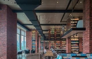 大型书店装修效果图片2023