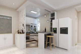 现代家居装修风格小厨房效果图