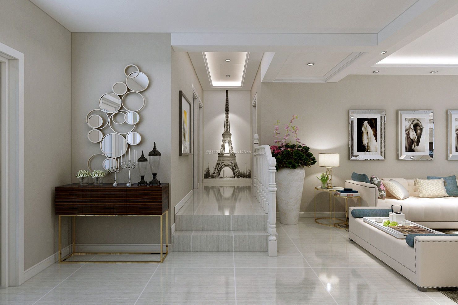 120平米房子现代时尚风格装修效果图