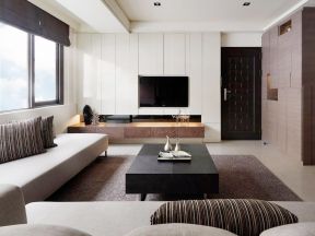 家装室内设计 黑白现代简约客厅