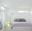 一室房子卧室白色墙面装修效果图片