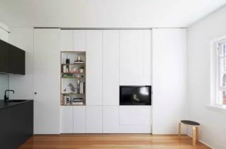 小户型家装设计创意电视墙造型效果图