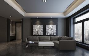 现代客厅转角沙发装修效果图片2023年