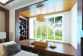 阳光房装修效果图 中式现代客厅
