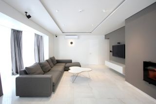 现代简约装饰风格客厅电视墙效果图