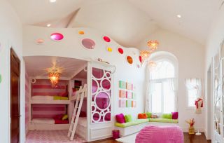 创意公主儿童房卧室装修效果图片 