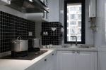 现代家居厨房黑色瓷砖贴图装修图片