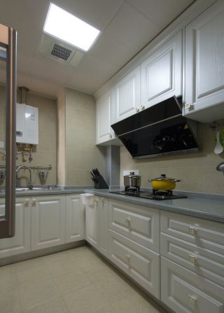 简约美式风格家庭厨房装修效果图片