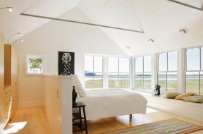 长方形的卧室摆放床图 现代简约风格床