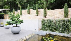 15平米别墅花园设计图 花卉盆景图片