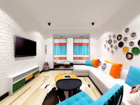50平米南北小户型客厅颜色搭配装修效果图