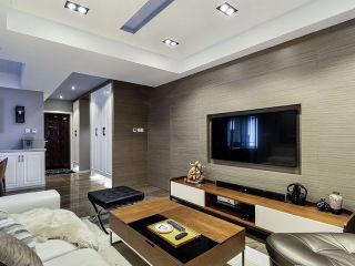 120平米整体客厅最简单装饰装修效果图欣赏2023