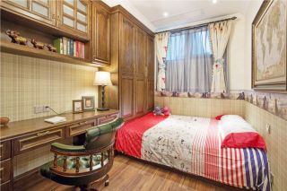 120平米现代美式最简单卧室装修效果图 