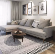 小户型现代简约客厅左右布艺沙发装修效果图片