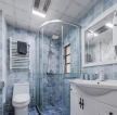 2023简约家庭卫生间玻璃淋浴房设计装修图片