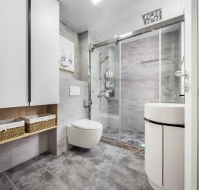 2023家用卫生间玻璃淋浴房设计装修效果图