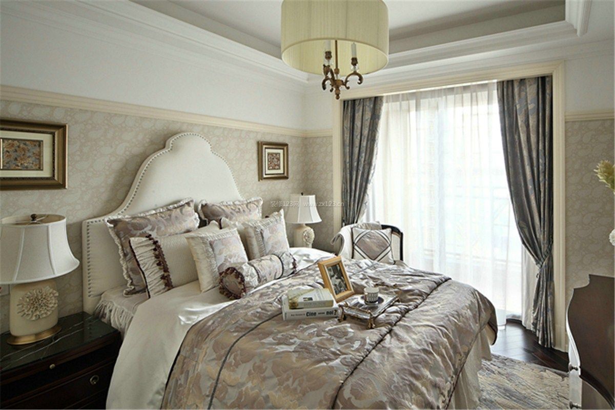 家装效果图 欧式 最新欧式风格主卧室装修设计效果图片2017 提供者