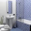 诺贝尔卫生间蓝色瓷砖图片 
