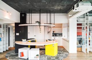 100平米房屋简单创意厨房装修效果图 