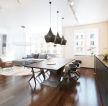 单身公寓实木地板设计平面图片大全2023