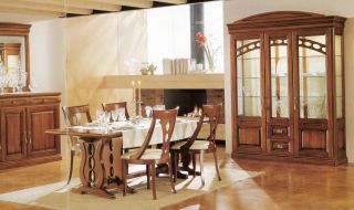 2023现代家庭中式餐厅古董架效果图片