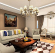 法式客厅组合沙发装修效果图片2023年