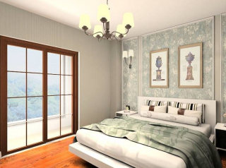 2023现代主卧室床头壁纸背景墙装修效果图片