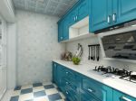2022地中海厨房整体橱柜颜色装修欣赏效果图